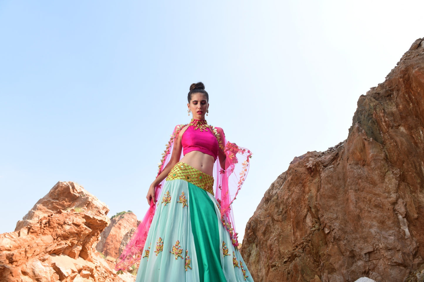 Multilayer Lehenga