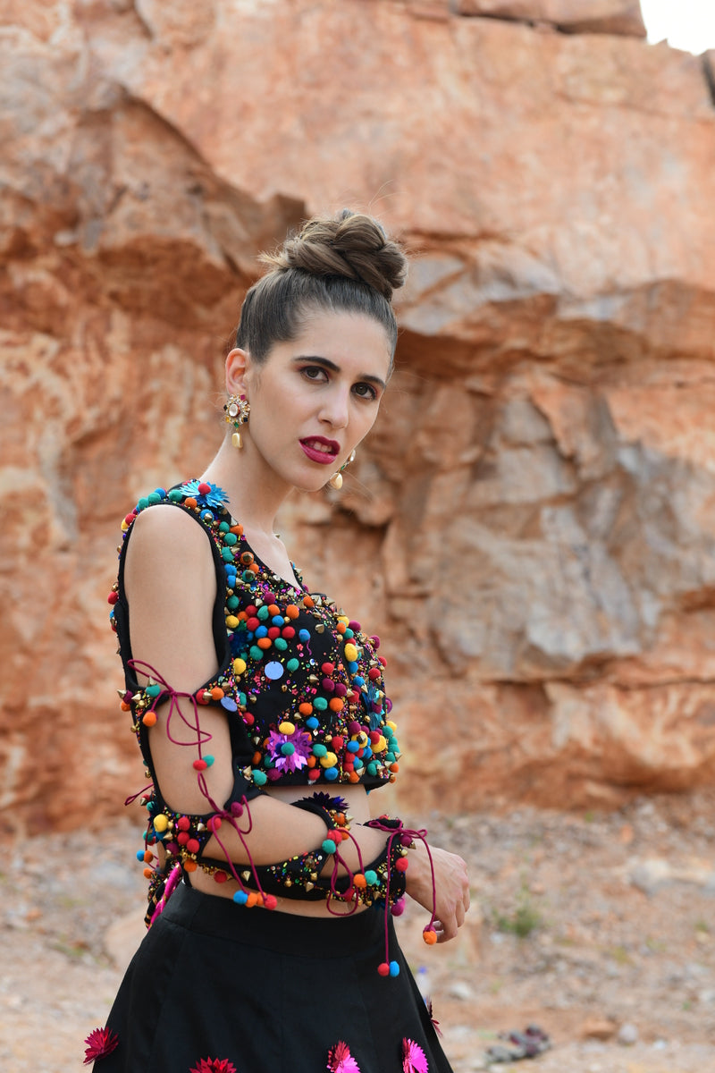 Lotus Architecture Lehenga