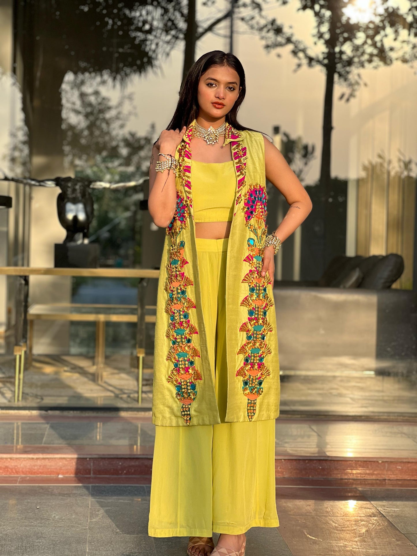 Lime Luxe Mirror Jacket Set