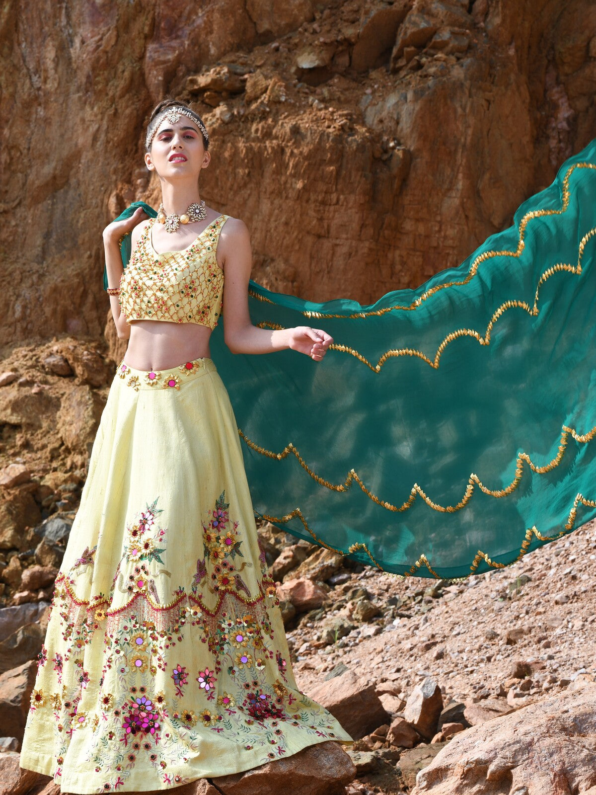 Golden hour Lehenga