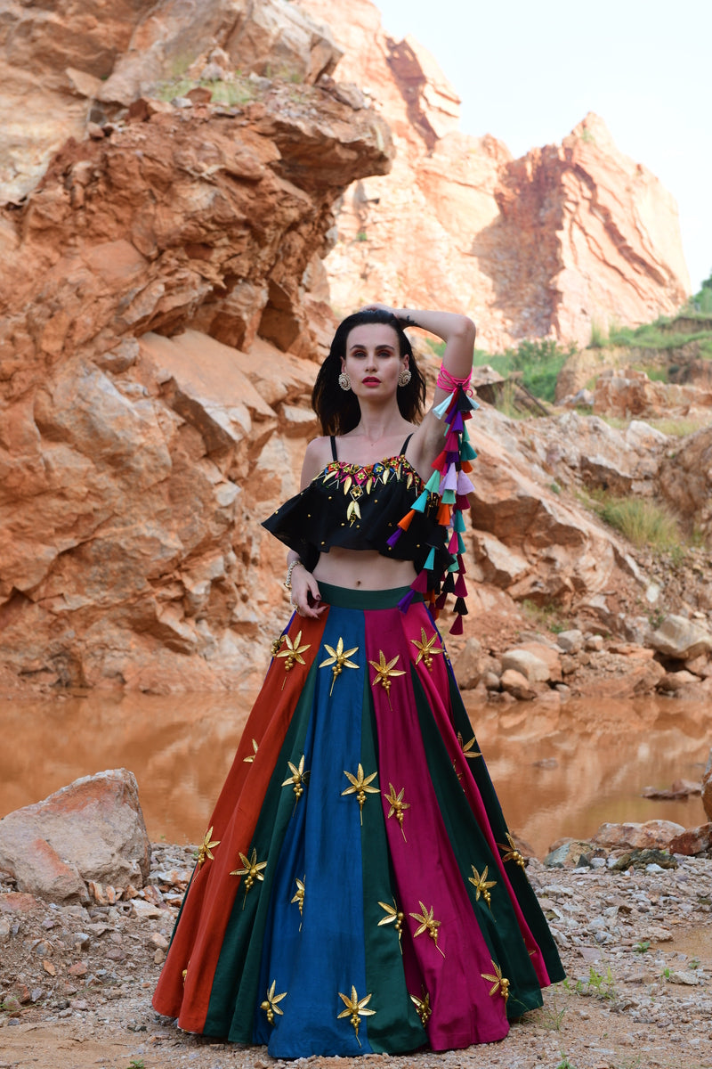 Multikali Lehenga